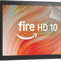 Amazon Fire HD 10 tablet, 10.1" vibrant Full HD screen, octa-core processor, 3 GB RAM, 32 GB, Black, with adverts and All New, Anti-Glare Screen Protector (2 pack)