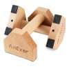 AnExer Wooden Parallettes Bars, Solid Wood Push Up Bar, Parallettes Bars Calisthenics Equipment with Non-Slip Mat Push up Handles for Floor Exercise Home Workout Equipment for...