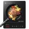 Aobosi Induction Hob,Single Induction Cooker with Portable Ultra-thin Body(32 * 26 * 4.2),20 Power and Temperature levels,Booster Function 2000W,Safety Lock,10H Timer
