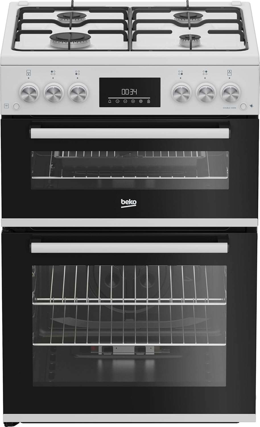 Beko 60cm Gas Cooker - White - A Rated