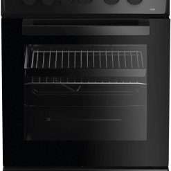 Beko AS530K 50cm Electric Cooker with Solid Plate Hob - Black