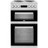 Beko KDV555AS 50cm Electric Cooker with Solid Plate Hob - Silver - A/A Rated