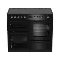 Beko KDVC100K 100cm Electric Range Cooker With 5 Zone Ceramic Hob - Black