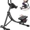 Bench workout AB Workout Machine,Household Foldable Abdominal Training Device, Roller Coaster For Practicing Abdominal Muscles, Unisex Sports Equipment ( Color : Black , Size :...