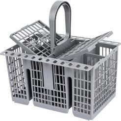 Benfosh 1 x Dishwasher Cutlery Basket for Hotpoint 99673-8729, C00257140, C00386607 BF41, BF50B, BF50W, BLT64A Kitchenaid Dishwasher Replacement (Grey)