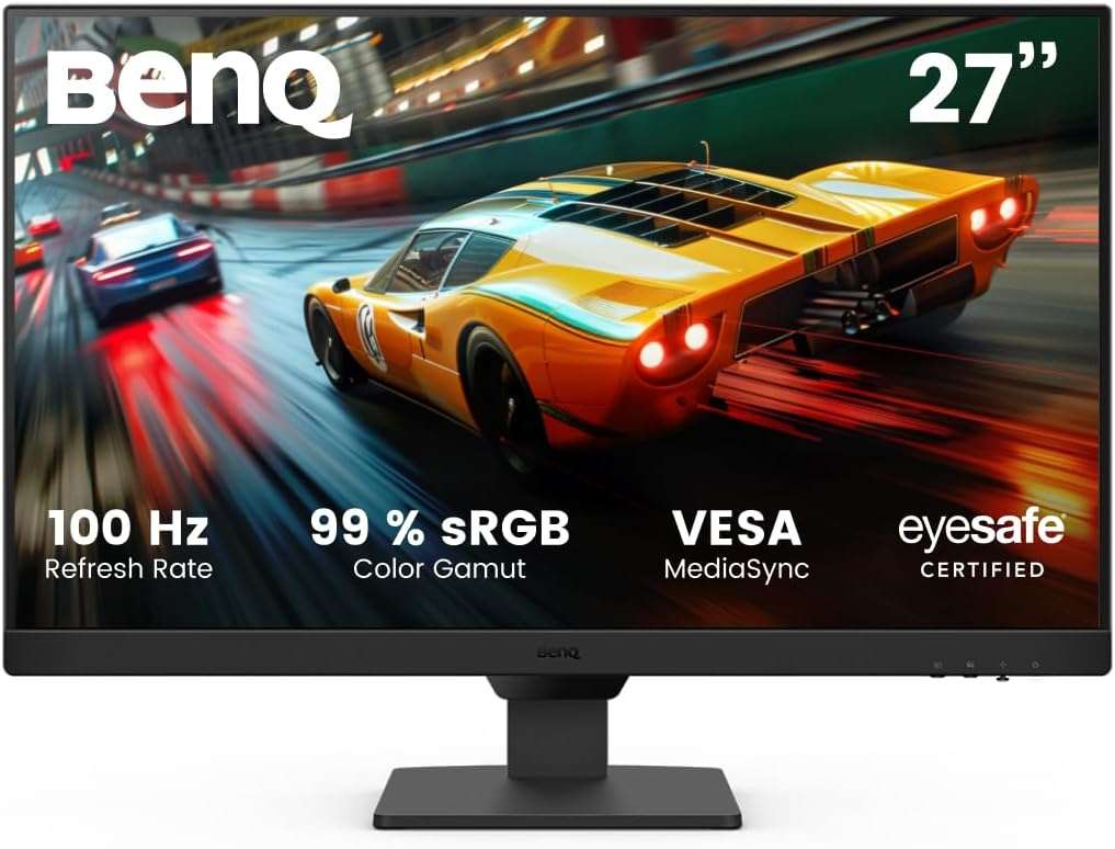 BenQ GW2790E 27 Inch Monitor, Gaming 100Hz, Full-HD, IPS, Eye-Care, HDMI, DP