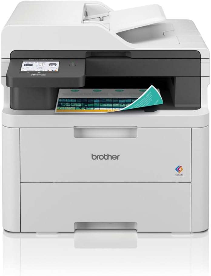Brother MFC-L3760CDW All-in-one Colour Wireless LED Printer |Print, copy, scan & fax |USB 2.0| A4|UK Plug