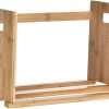 Cabilock Bamboo Scalable Desktop Bookshelf - Adjustable Mini Storage Shelf for Home & Office, Space-Saving Desk Organizer