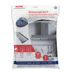 Care+Protect 2 in 1 Anti-Grease and Anti-Odour Filter for Hoods - Universal - Cut-to-Fit - High Absorption Power