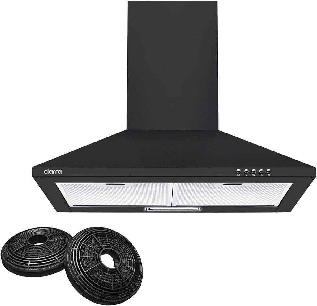 CIARRA Cooker Hood 60cm CBCB6201 600mm Kitchen Extractor Hood With 