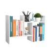 CITLOW Desktop Shelf Organizer - Adjustable Wood Desktop Bookshelf, Table Top Shelves, Desk Book Organizer for Office Supplies and Home Décor (White)