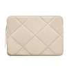 Comfyable Slim Cute Laptop Sleeve 13 Inch 14 Inch Compatible for MacBook Air M3 M2 M1, MacBook Pro 13-14 Inch M4 M3 M2 M1 2024-2021, Quilted Faux Leather Laptop Carrying bag Case