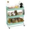 Craftelier - Metal Organisation Storage Cart with 3 Trays | 4 Castors 360º Swivel Castors with 2 Brakes | Max. Tray Load 2,99 kg | Size 71,2 x 61 x 29 cm (28.03