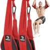 DMoose Fitness Hanging Ab Straps for Pull Up Bar & Core Strength Training-Soft Padded Exercise Straps for Ab Swing & Leg Raises, Hang Bar Strap with 2 Steel Carabiners - Abs...