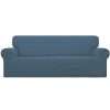 Easy-Going Stretch Sofa Slipcover 1-Piece Sofa Cover Furniture Protector Couch Soft with Elastic Bottom for Kids,Polyester Spandex Jacquard Fabric Small Checks(Sofa,Bluestone)
