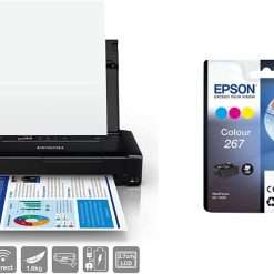 Epson WorkForce WF-110W Portable A4 Inkjet Printer + Ink Cartridge