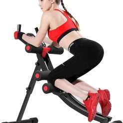 Fitlaya Fitness Core & Bauchtrainer AB Workout Machine Home Gym Krafttraining Bauchmuskeltrainer Faltbares Fitnessgert