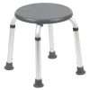 Flash Furniture HERCULES Series Tool-Free and Quick Assembly, 300 Lb. Capacity, Adjustable Gray Bath and Shower Stool