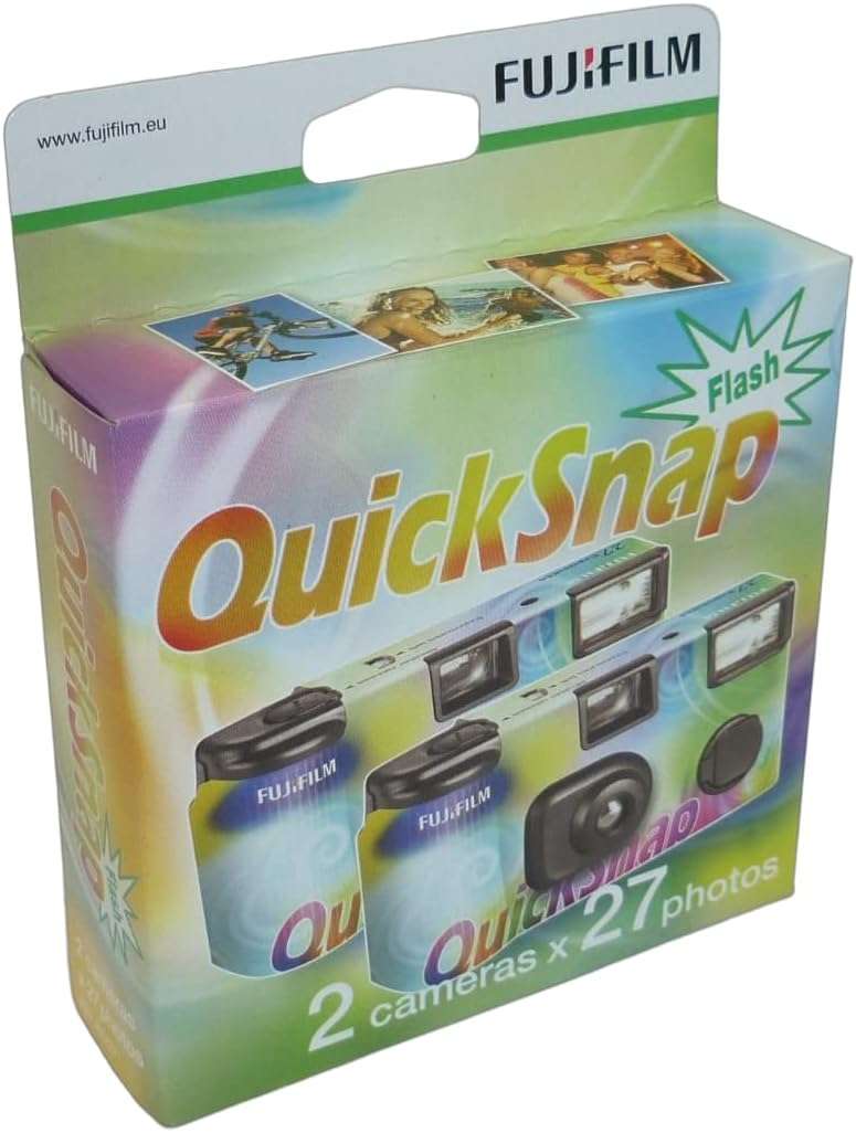 Fujifilm 7130786 QuickSnap 400 Disposable Flash Camera (Pack of 2)