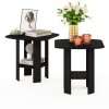 Furinno End Tables, Wood, Espresso, one size
