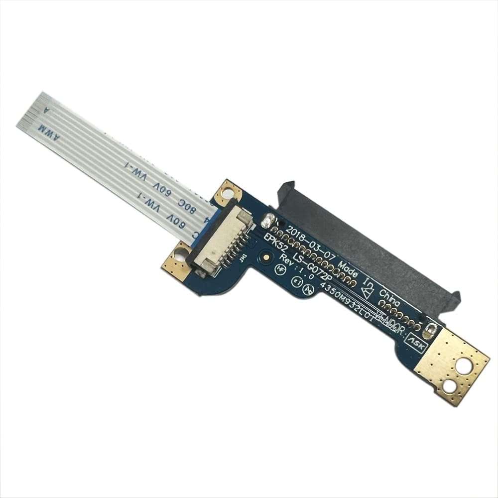 Gintai HDD Hard Disk Drive Connector Board PCB Cable for HP 15-DA 15-DB Series,255 G7 15.6 Inch Laptop LS-G072P L20454-001