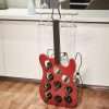 GUTE | Metal and Wood Guitar Shaped 10 Bottle Wine Rack - Vintage Decorative Wine Holder Freestanding Display, Storage Organizer - Kitchen, Home Bar - Rock N Roll Lover,...