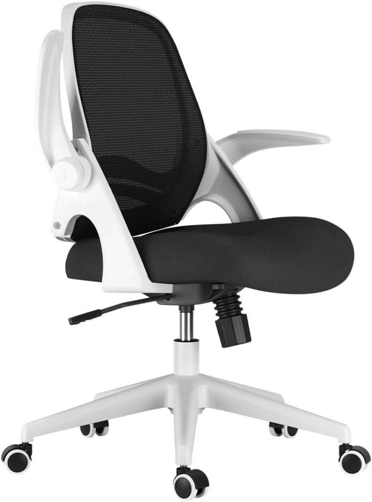 Hbada Office Chair Desk Chair Flip-up Armrest Ergonomic Task Chair ...