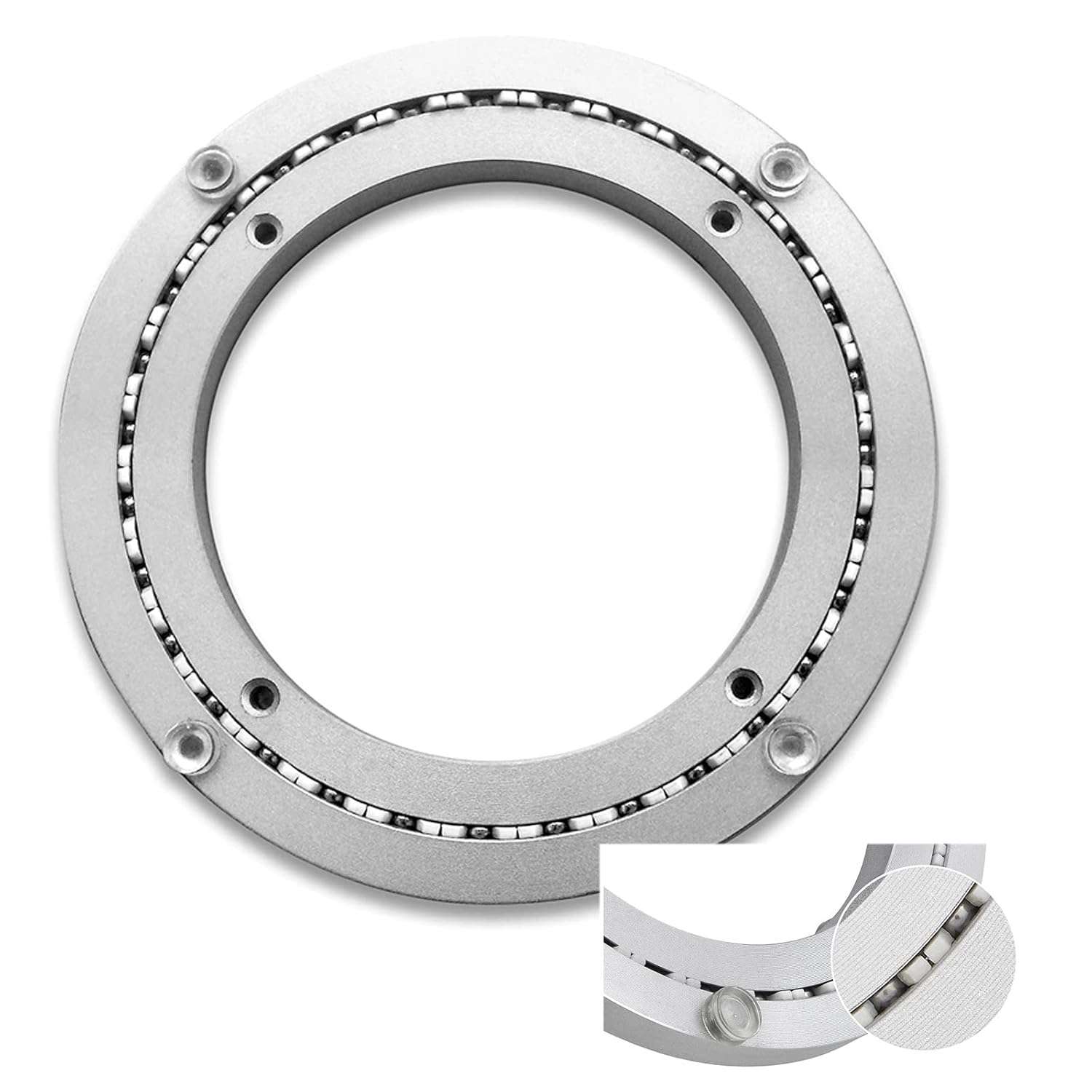 Heavy Duty Lazy Susan Dining Turntable Base Bearing 12 16in 24in - Smooth Metal Swivel Turntable Ring - Large Kitchen Turn Table Swivel Base Stand Plate 360 Rotating (Size : 12...