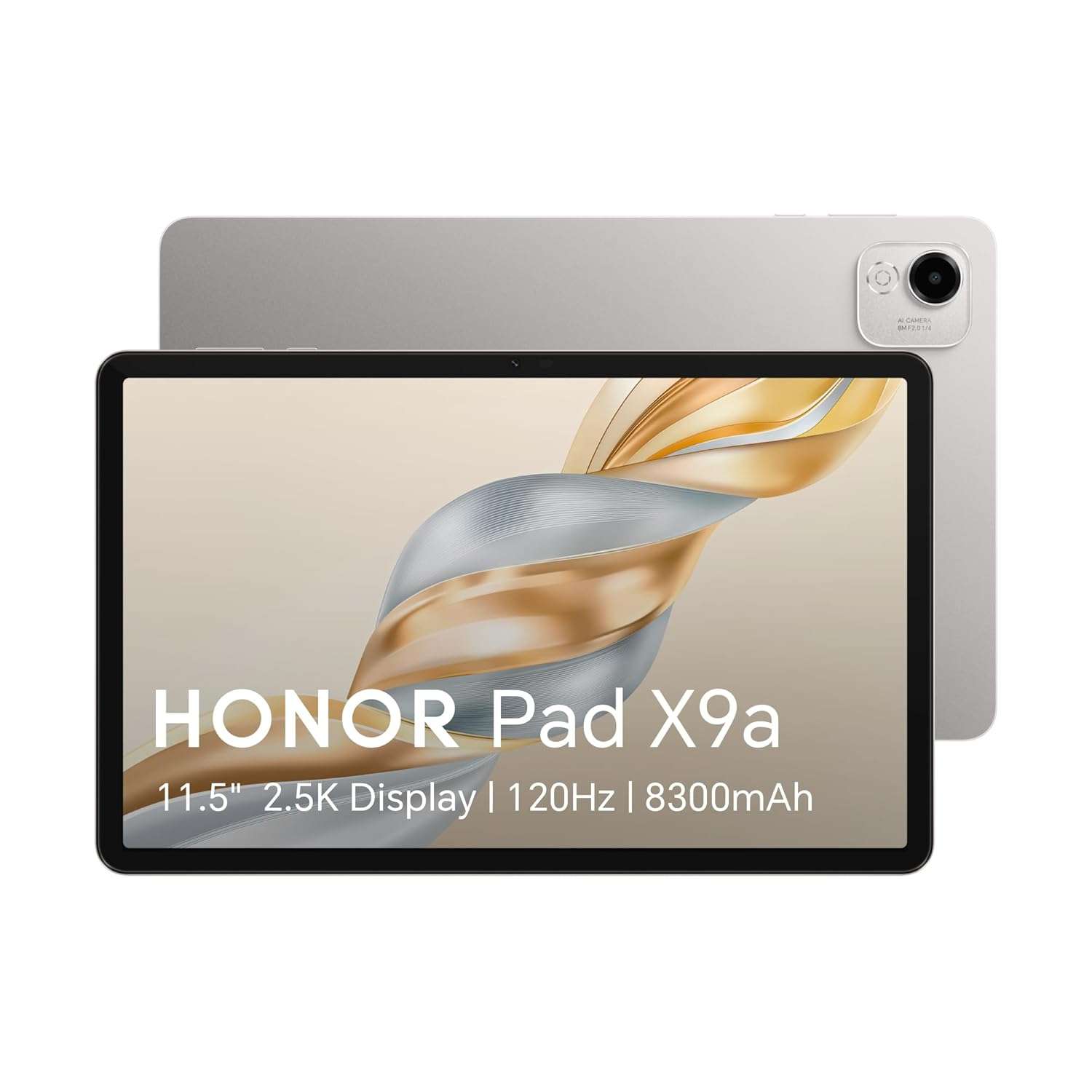 Honor Pad X9a, 11.5″ 120Hz 2.5K Fullview Display,128GB Storage, 8300mAh Battery, Slim Metal Body, Four Speakers,Android 15,Grey