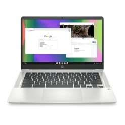 HP 14" Laptop, Intel Celeron N4120 Processor, Intel UHD 600 Graphics, 4GB RAM, 64GB SSD, Chrome OS (14a-na0226nr, Mineral Silver)