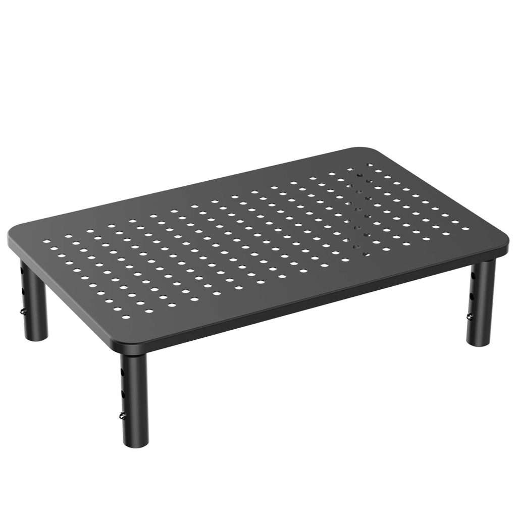 HUANUO Monitor Stand Riser – 3 Height Adjustable Ergonomic Metal ...