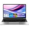 HUQPPQ 14 Inch Laptop Celeron N4020 Processor 6GB RAM 256GB SSD WIN11 Laptops | FHD 1920×1080 IPS Display | WiFi 5, USB 3.0, Webcam | Ideal for Business, School & Work - Silver