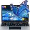 HUQPPQ 14 Inch Laptop Celeron N4020 Processor 8GB RAM 256GB SSD WIN11 Laptops | FHD 1920×1080 IPS Display | WiFi 5, USB 3.0, Webcam | Ideal for Business, School & Work - Silver