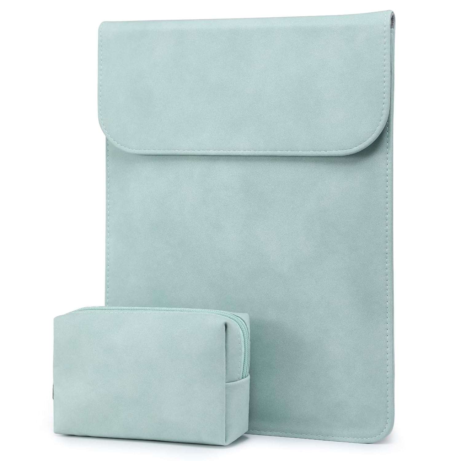 HYZUO 13 Inch Laptop Sleeve PC Case for MacBook Pro 13 M2 M1 2025-2016, MacBook Air 13 M4 M3 M2 M1 2025-2018, 13" iPad Pro/Air, Surface Pro, XPS 13, with Small Bag, Mint Green