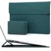 HYZUO 15-16 Inch Laptop Sleeve Case with Stand Feature for MacBook Pro 16 M4/M3/M2/M1 2025-2019, XPS 15, MacBook Pro 15 2015-2012, Samsung Galaxy Book Flex 15, Dark Green