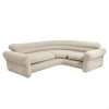Intex Inflatable waterproof flocked top surface Corner Living Room Air Mattress, Sectional Sofa Couch for any rec room, game room, or dorm room 257 x 203 x 76 CM - Beige