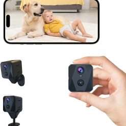 javiscam Spy Camera Hidden Camera,High Video Quality WiFi Wireless Mini Camera,Indoor Camera For Home Security, Small Nanny Cam Night Vision Motion Activated Alerts,Baby and...