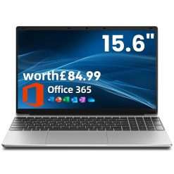 jumper Laptop with Office 365, 15.6 inch HD Display Laptops, 5205U Processor, Windows 11, 4GB RAM 128GB Storage, USB3.0, Keyboard Film UK, Portable Laptops for Business, School,...