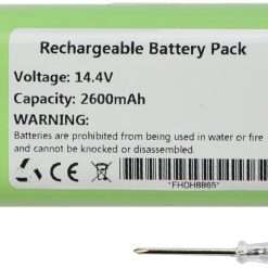 K KYUER Rechargeable Battery for Lefant M210 M210P M210B M213 M213S Robot Vacuum Cleaner with Tools 14.4V 2600mAh
