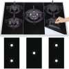 Keyohome Gas Hob Range Protectors Universal Gas Stove Protectors Reusable Gas Stove Burner Covers Heat-Resistant Gas Stove Mat Cooker Protector for Home Kitchen