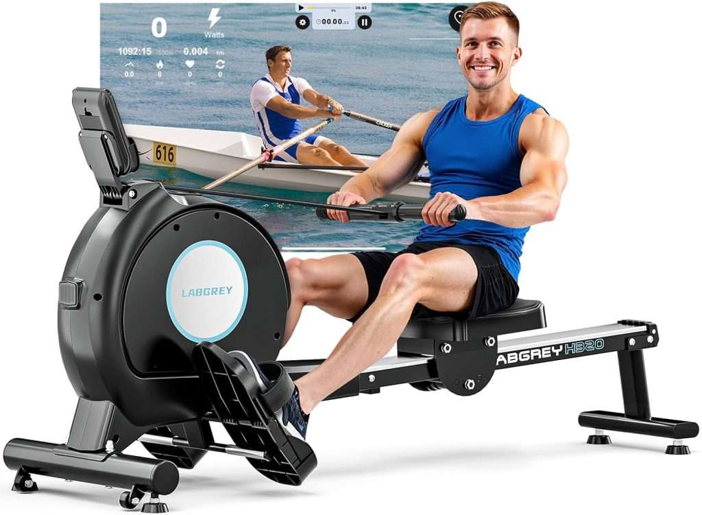 Indoor Rower Machine LABGREY Magnetic Rowing Machine for Home Gym, 16-Level Silent ...