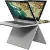Lenovo Chromebook Flex 3 2-in-1 11.6" HD Laptop, MediaTek MT8173C Quad-Core Processor, 16GB RAM, 96GB Storage(32GB eMMC+MTC 64GB Flash Memory), Chrome OS, Platinum Gray