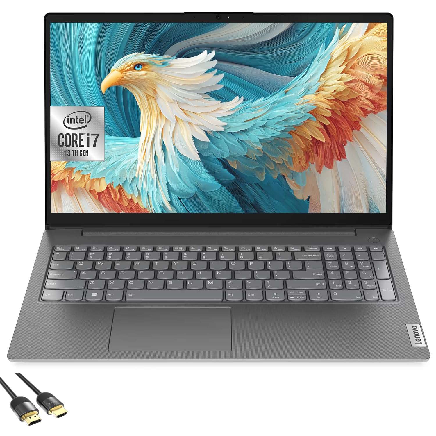 Lenovo V15 Gen4i Laptop Computer, 15.6" FHD Laptop PC for Student & Business,Intel Core i7-13620H, 24GB RAM, 2TB SSD, Webcam, Wi-Fi 6, PDG HDMI Cable, US Version KB, Win 11 Pro