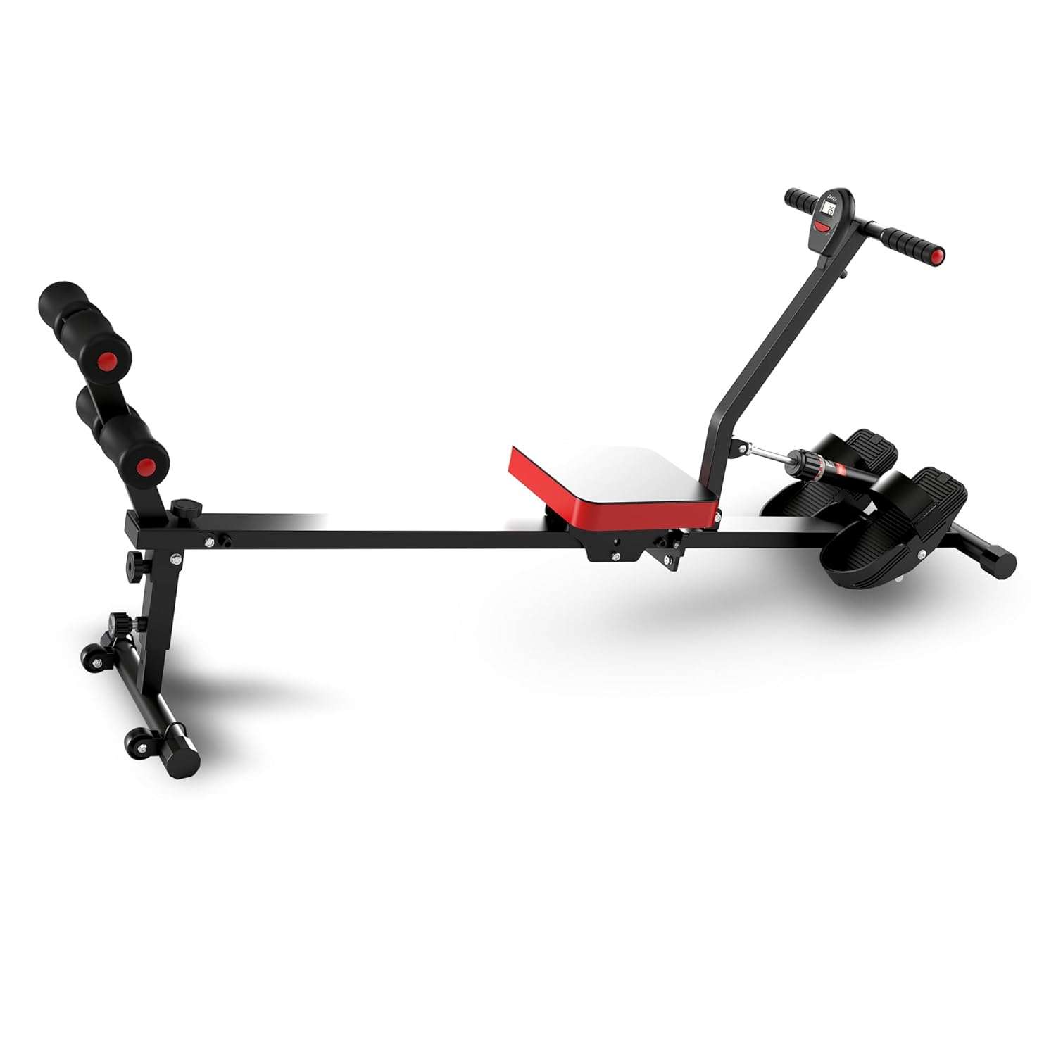 Magnetic Rowing Machine for Home Adjustable 8-Speed Booster Burn Fat & Sculpt Muscles Supports Up to 265 LBS Phone/Tablet-Ready Design