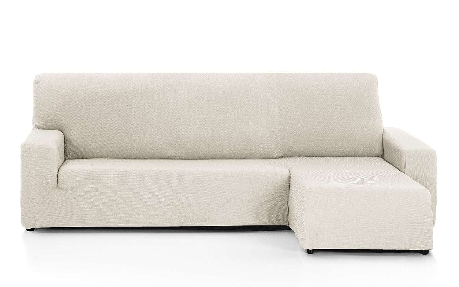 Martina Home Tunez Sofa Cover For Chaise Longue, 32 x 17 x 42 cm Right Short Arm (Front View) 32x17x42 cm ivory white