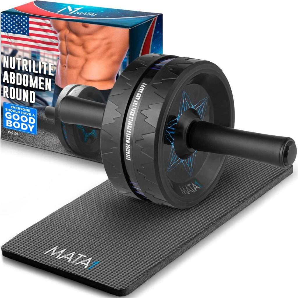 Mata1 Ab Roller Wheel w/Knee Pad, Abs Workout Machine, Perfect for Core ...