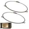 Microwave Turntable Ring 2pcs 7.01 Inch Microwave Plate Replacement Heat-resistant Microwave Roller Ring with 0.55 Inch Rollers for Glass Plate Microwave Roller Ring Microwave...