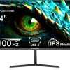 Minifire 24 Inch Monitor, USB Type-C Port, 100Hz,Eye-Care for Business and Office, Ultrathin Bezel, FHD 1080P Computer Monitor PC Screen, FlickerFree, Lowblue Mode, Anti Glare,...