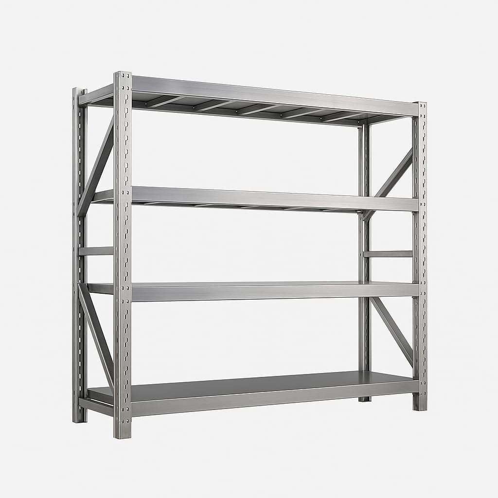 Multi-Level Steel Storage Rack for Gym Equipment, Yoga Mats, and Workout Gear