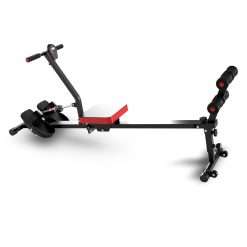 NAYSAYE Rowing Machine with LCD Display, Adjustable Resistance, Foldable Design, and [265-300] LBS Capacity for Home/Office Use